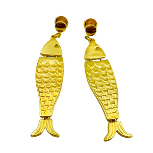 Gold Fish Earrings