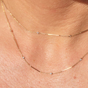 14k Diamond 30inch Necklace