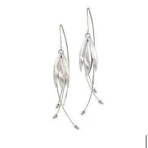 Sterling Silver Petal Earrings