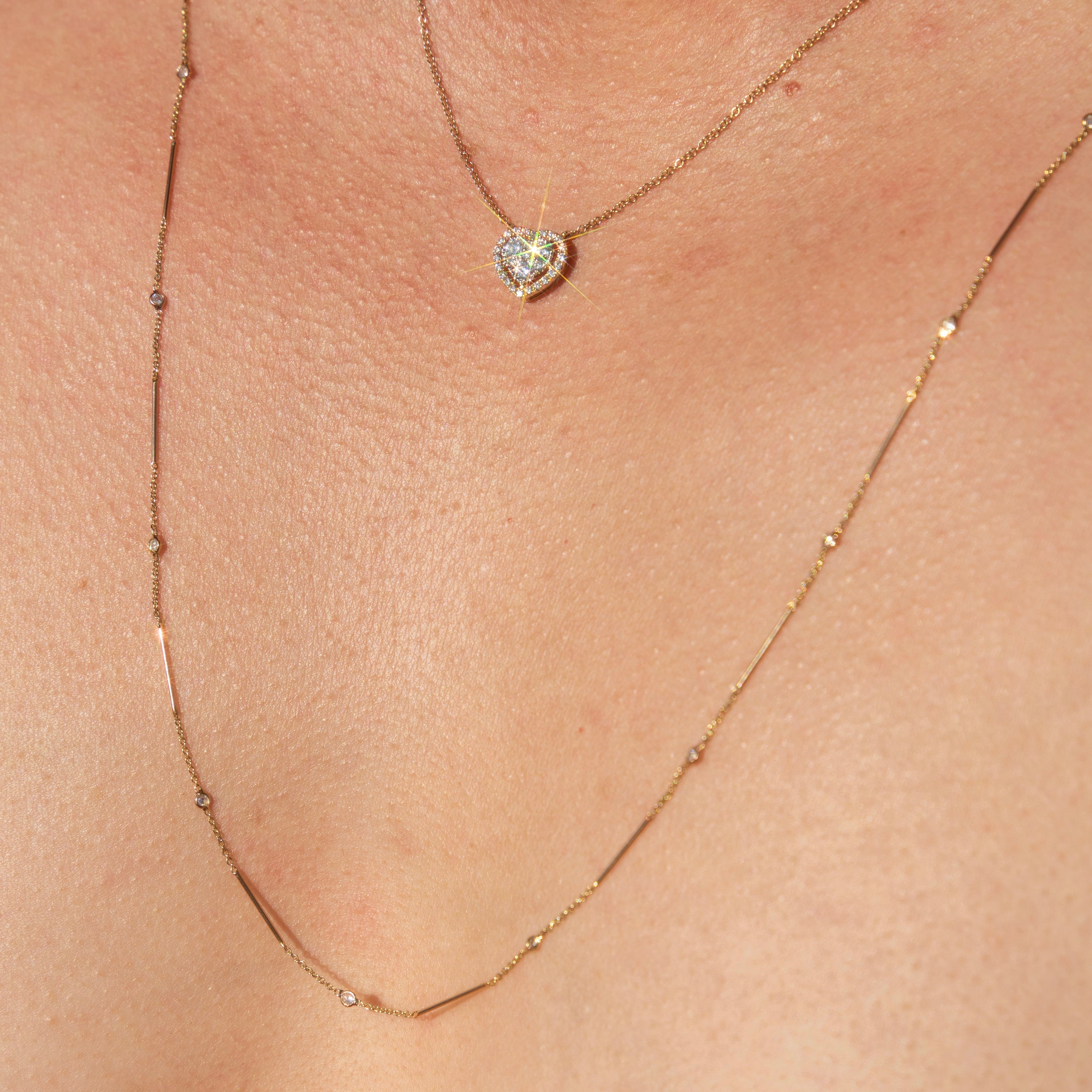 14k Diamond 30inch Necklace